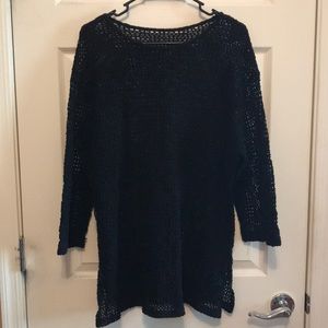 Knit Black Tunic / Bikini Cover Up